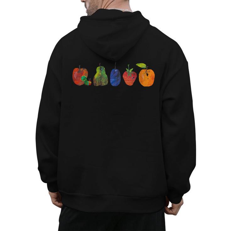 Back To School Cute Hungry Lover Fruits Teacher Men's Hoodie Back Print