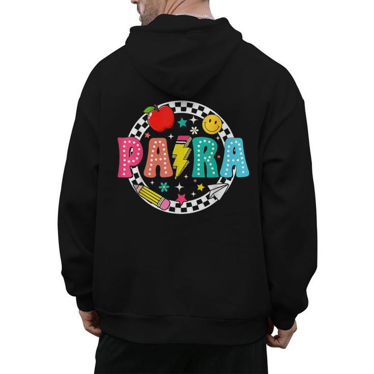 Back To School Para For Men Women Teacher Men's Hoodie Back Print