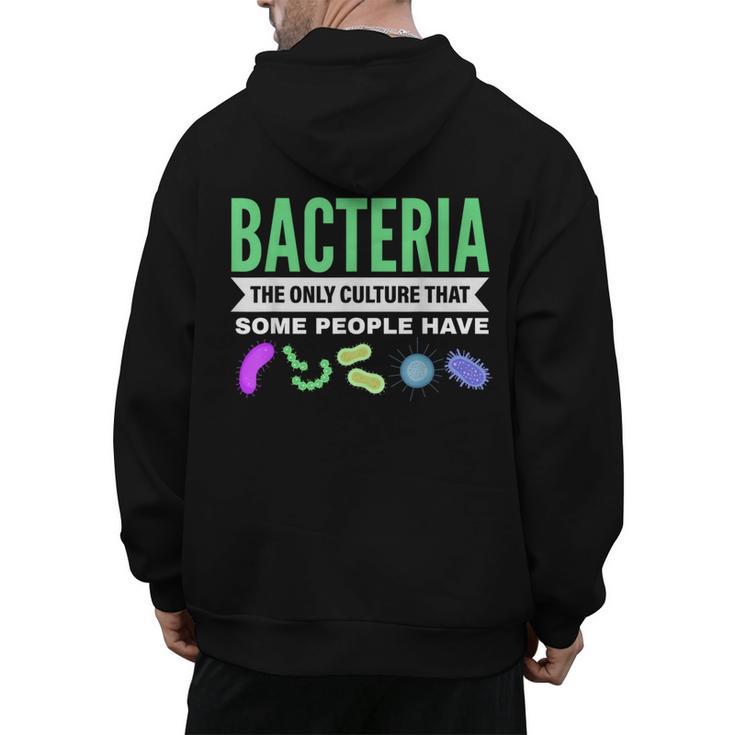 Bacteria Culture Biology Science Teacher Biologist Men's Hoodie Back Print