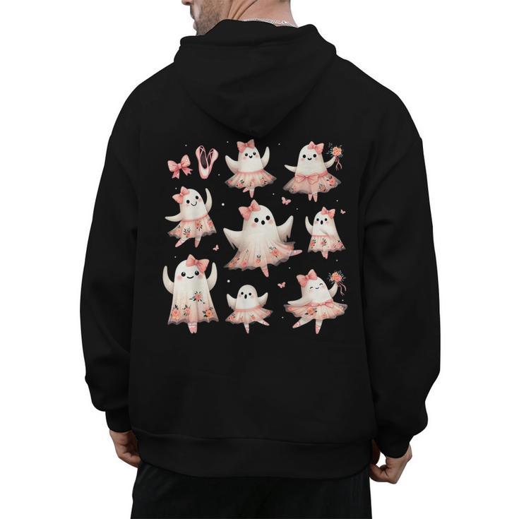 Ballet Ghost Ballet Dancer Spooky Dance Teacher Halloween Men's Hoodie Back Print