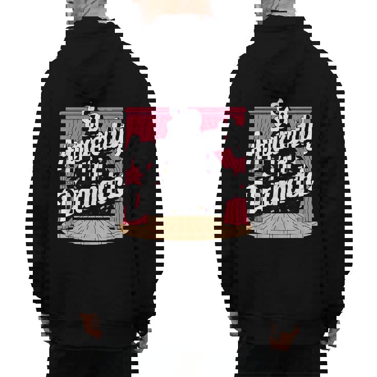 Best Theatre Art For Men Women Musical Drama Teacher Theater Men&#x27;s Hoodie Back Print