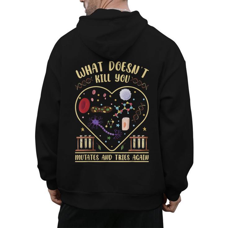 Biology Teacher Men's Hoodie Back Print