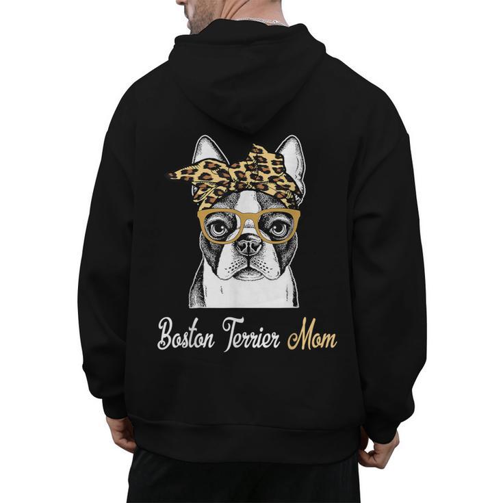 Birthday And Mother's Day -Boston Terrier Mom Men's Hoodie Back Print