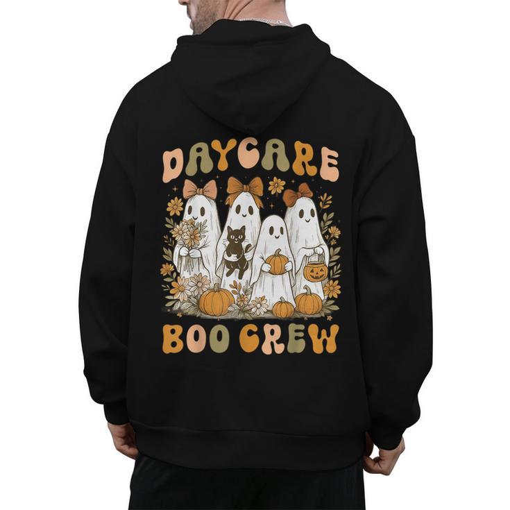 Boo Crew Daycare Teacher Matching Halloween Costume Ghost Men's Hoodie Back Print