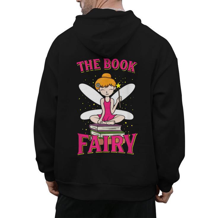 The Book Fairy Reading Teacher Librarian T-Shirt Men's Hoodie Back Print
