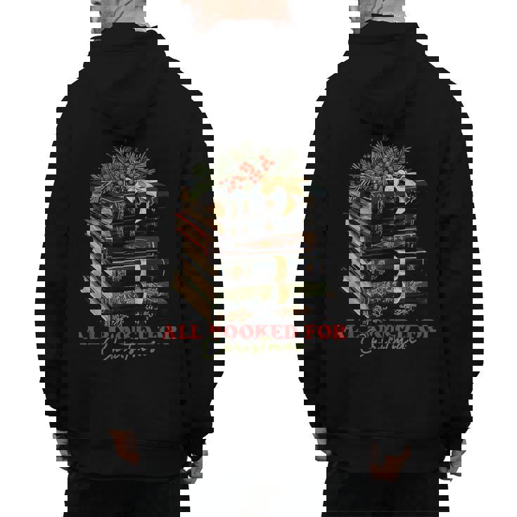 All Booked For Christmas Christmas Book Tree For Teacher For Men Women Kids Men&#x27;s Hoodie Back Print, trending gift