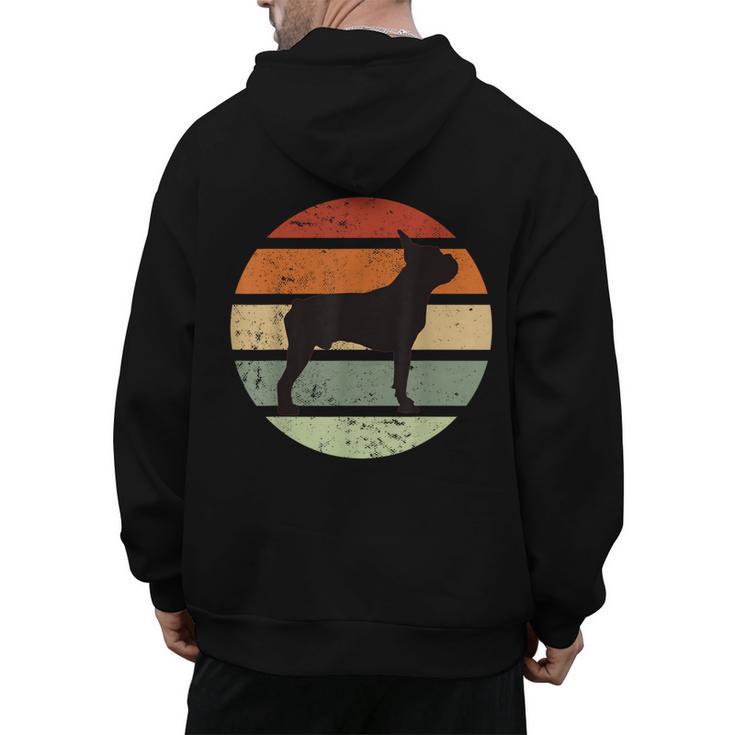 Boston Terrier Boston-Bulldog Men's Hoodie Back Print