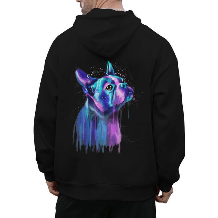 Boston Terrier Dog For a Boston Terrier Mom Men's Hoodie Back Print
