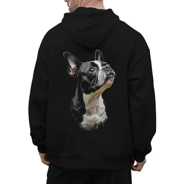 Boston Terrier Dog Graphic Pet Art Boston Terrier For Men Women Kids Men's Hoodie Back Print
