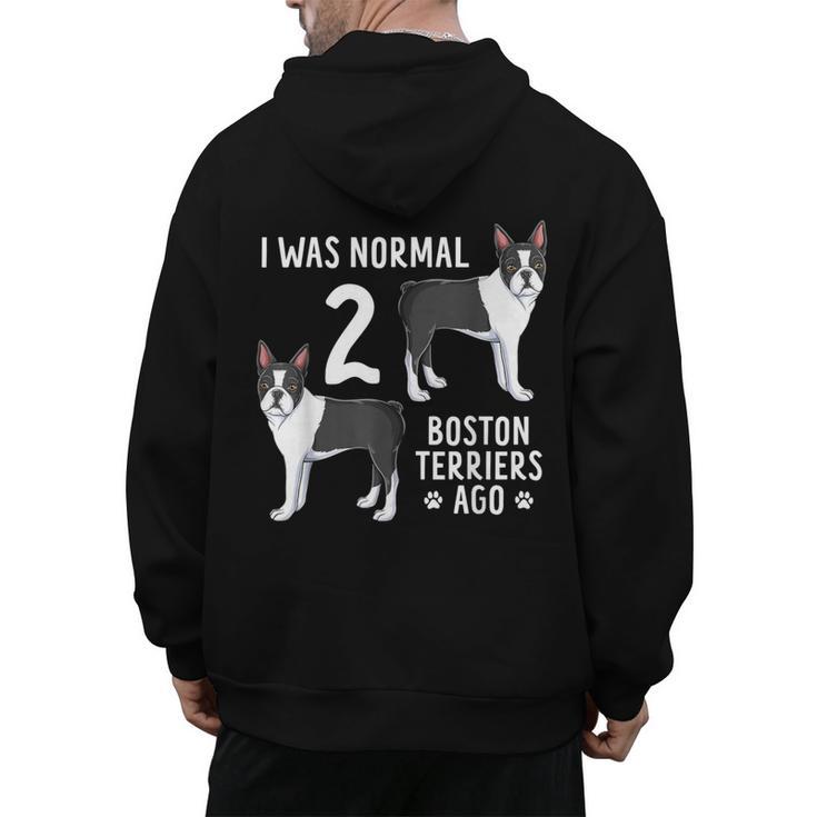 Boston Terrier Humor Bostie Dog Lover For Men Women Kids Men's Hoodie Back Print