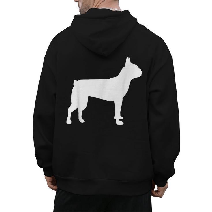 Boston Terrier Men's Hoodie Back Print