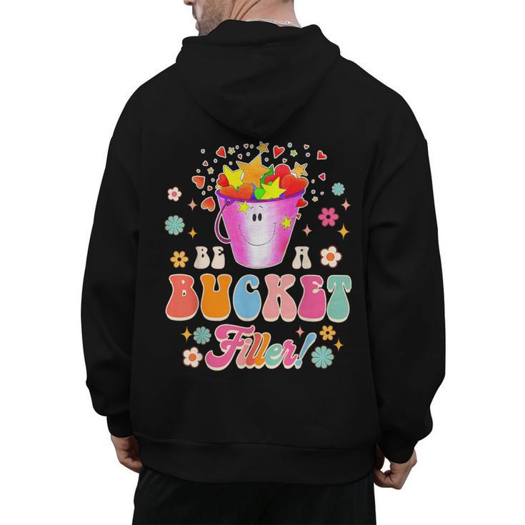 Be A Bucket Filler Teacher Teaching Groovy Back To School For Men Women Men's Hoodie Back Print