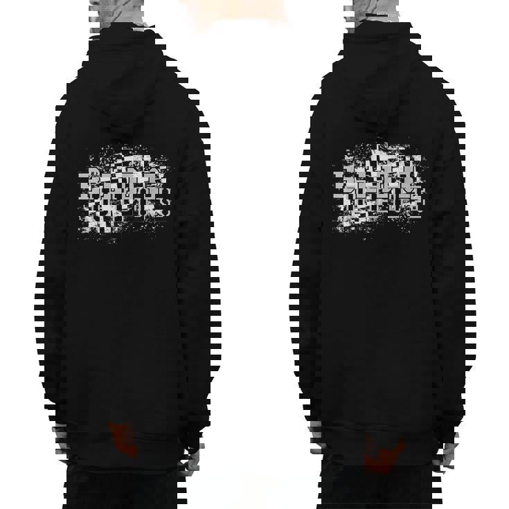 Bulldogs School Spirit Bulldog Pride Checkered Teacher Men&#x27;s Hoodie Back Print