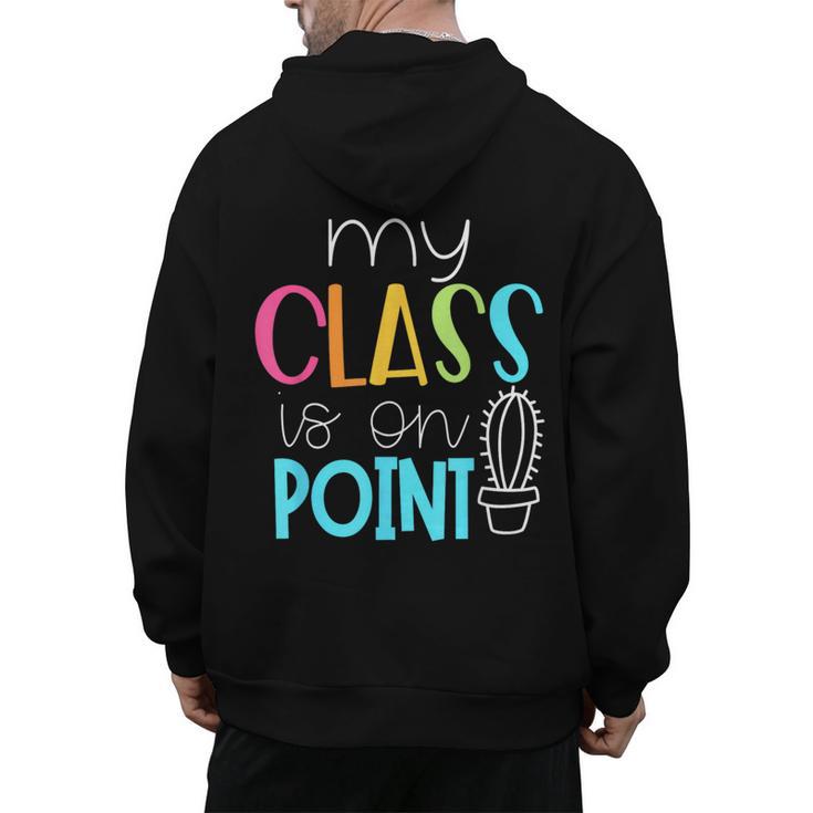Cactus Teacher Shirt Cute Teacher Shirt Men's Hoodie Back Print