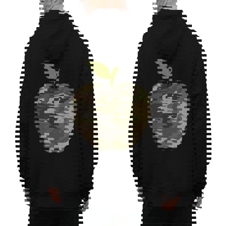 Camo Apple Camouflage Clothing School Student Camo Teacher Men Women Kids Men&#x27;s Hoodie Back Print