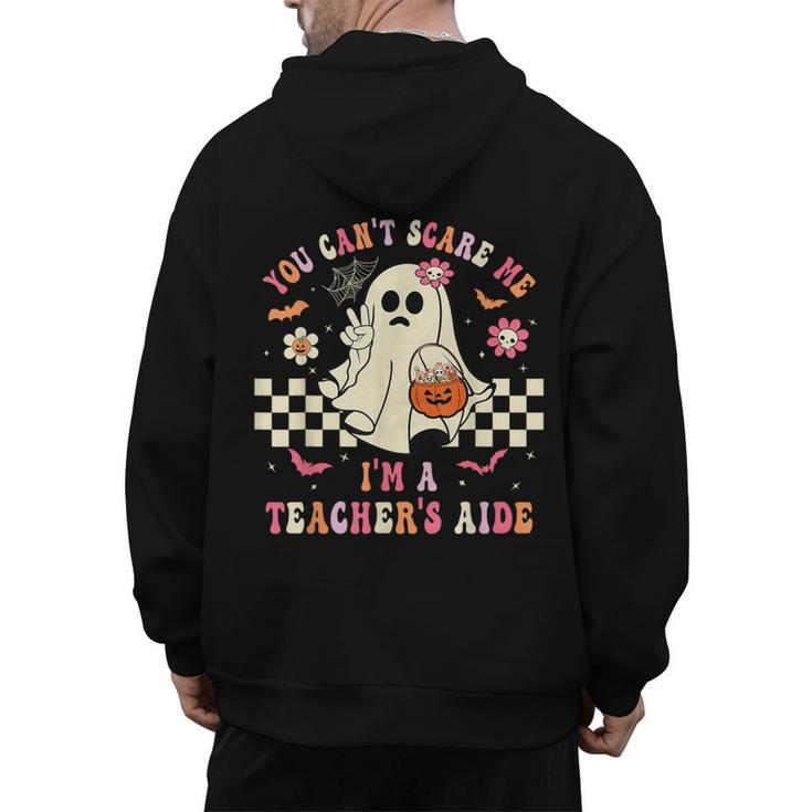 You Can't Scare Me I'm A School Teacher's Aide Halloween Men's Hoodie Back Print
