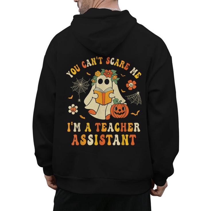 You Can't Scare Me I'm A School Teachers Assistant Halloween Men's Hoodie Back Print