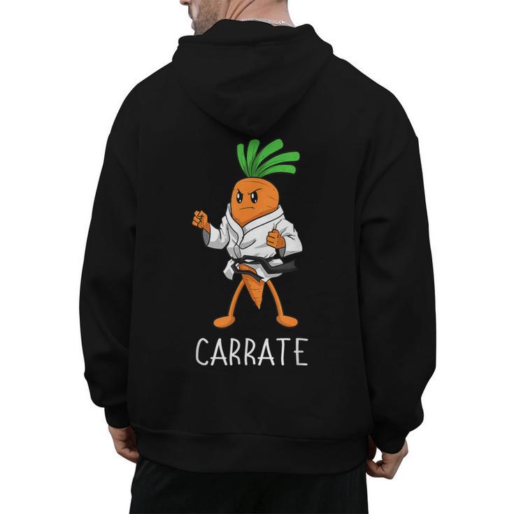 Carrate Karate Carrot Student Teacher Trainee Trainor Men's Hoodie Back Print