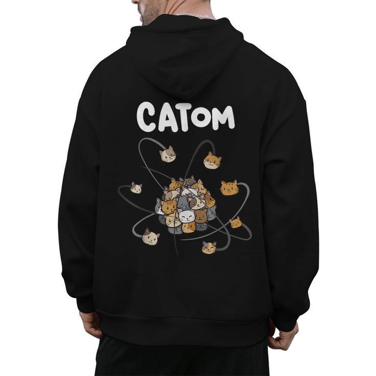 Catom Science Teacher Chemistry Lover Physics School Cat Men's Hoodie Back Print