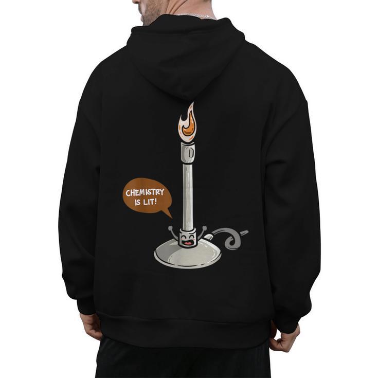 Chemistry Burner Science Lover Biology Chemistry Teacher Men's Hoodie Back Print