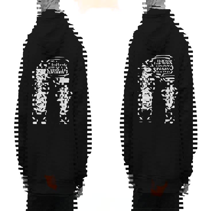 Chemistry Science Teacher I Think You&#x27;Re Overreacting Men Women Girls Kids Men&#x27;s Hoodie Back Print