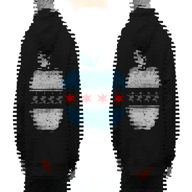 Chicago Flag Teacher School Cute Men&#x27;s Hoodie Back Print