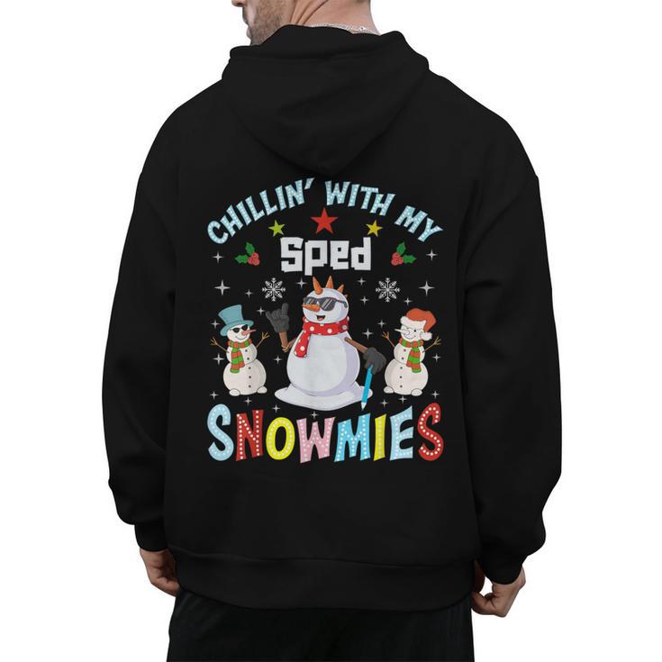 Chillin With My Sped Snowmies Teacher Student Christmas Men's Hoodie Back Print, trending gift Chillin With My Sped Snowmies Teacher Student Christmas Men's Hoodie Back Print, trending gift