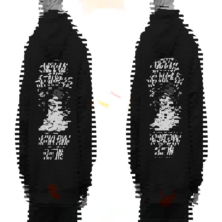 Christmas Surviving Teacher Life Meltdown Xmas Women Men Men&#x27;s Hoodie Back Print