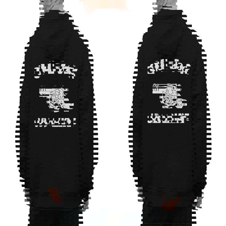 Civil War It Was A Blast History Teacher T-Shirt Men&#x27;s Hoodie Back Print, History Teacher Gifts, trending gift