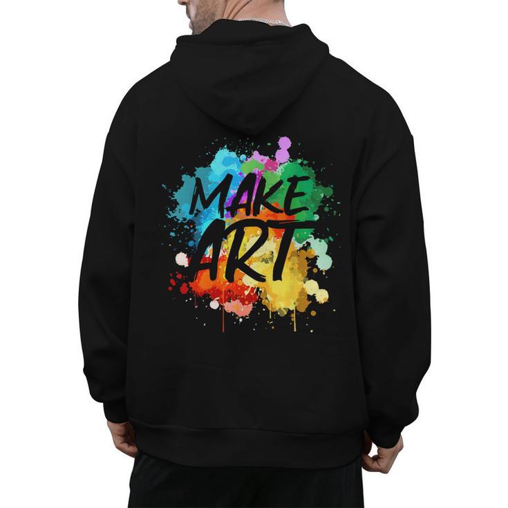 Cool Art For Men Women Artist Teacher Painter Artists Paint Men's Hoodie Back Print