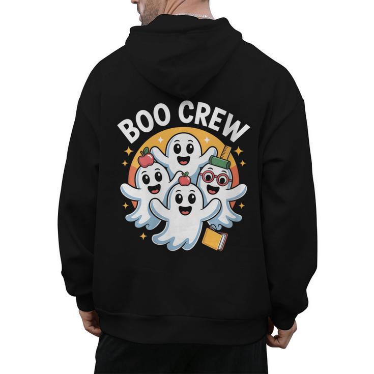 Cute Group Matching Teachers Halloween Men's Hoodie Back Print