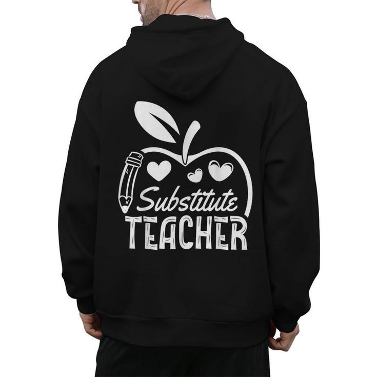 Cute Substitute Teacher Appreciation Men Women Men's Hoodie Back Print