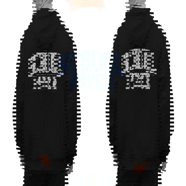 Cute Wildflower School Psych Teacher School Psychologist Men&#x27;s Hoodie Back Print