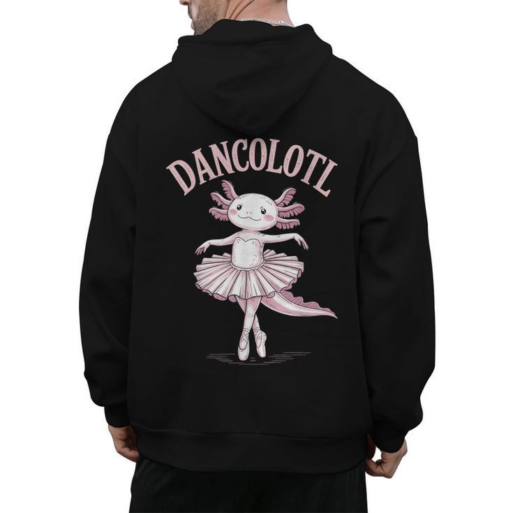 Dancolotl Ballerina Axolotl Ballet Dance Teacher Men's Hoodie Back Print