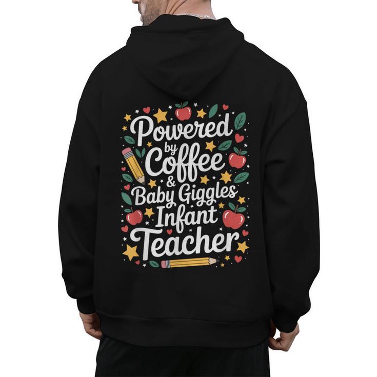 Daycare Provider Infant Teacher Quotes Toddler Teaching Men's Hoodie Back Print