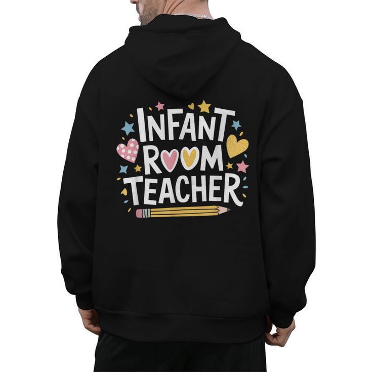 Daycare Provider Toddler Teaching Infant Room Teacher Men's Hoodie Back Print