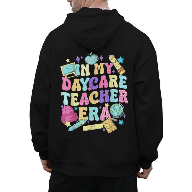 In My Daycare Teacher Era Daycare Provider Kids Men's Hoodie Back Print