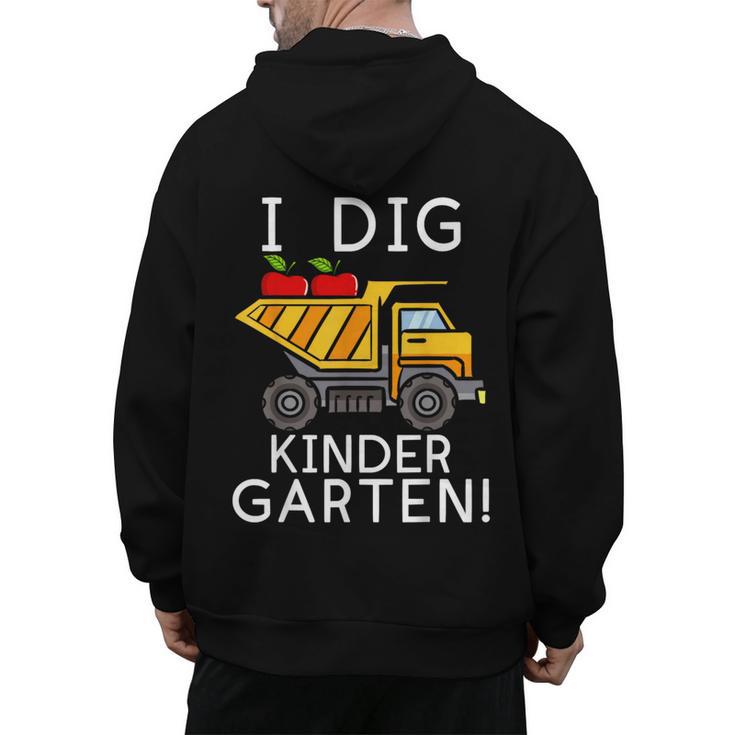 I Dig Kindergarten Student Teacher Construction First Day Men's Hoodie Back Print