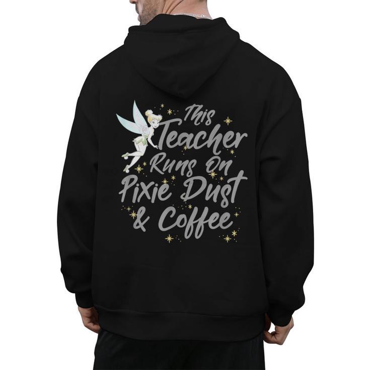 Disney Peter Pan Tinkerbell Teacher Pixie Dust And Coffee Men's Hoodie Back Print