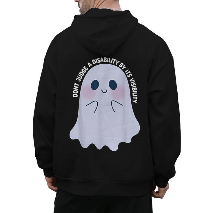 Dont Judge a Disability By Its Visibility Teacher Men's Hoodie Back Print