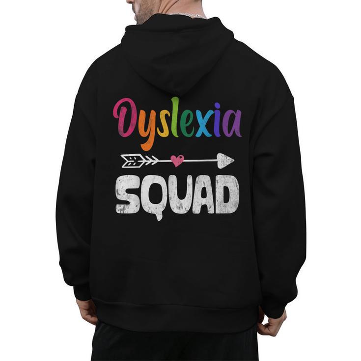 Dyslexia Awareness Month Dyslexia Teacher Therapist Men's Hoodie Back Print