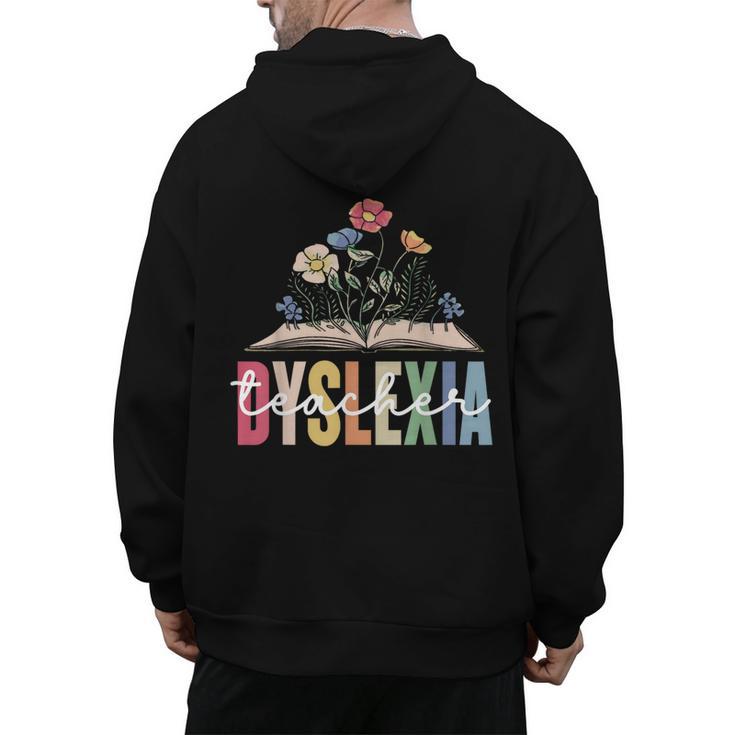 Dyslexia Teacher Awareness Dyslexic Dyslexics Dyslexia Men's Hoodie Back Print