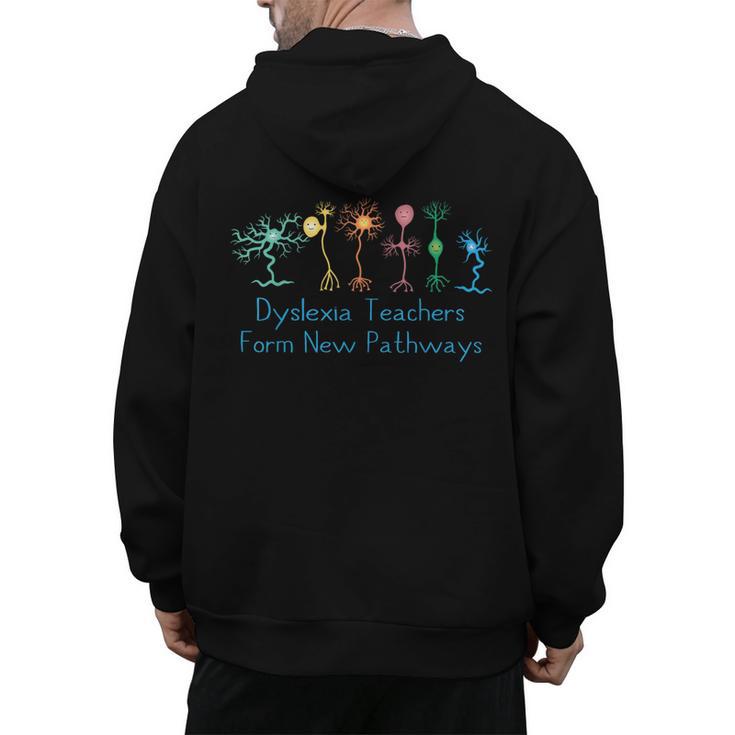 Dyslexia Teachers Form New Pathways Awareness Men's Hoodie Back Print
