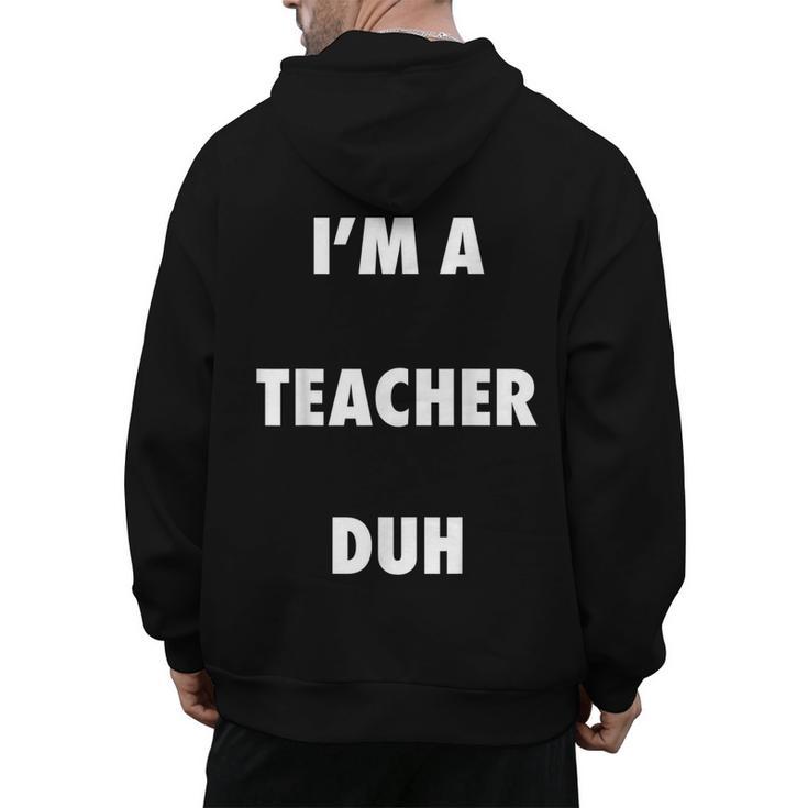Easy Halloween Teacher Costume Shirt For Men Women Kids Men's Hoodie Back Print