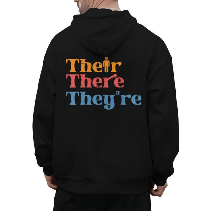 English Teacher Their There Theyre Grammar Men Women Men's Hoodie Back Print, English Teacher Gifts, trending gift English Teacher Their There Theyre Grammar Men Women Men's Hoodie Back Print, English Teacher Gifts, trending gift