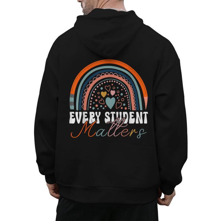Every Student Matters Paraprofessional Support Teacher Men's Hoodie Back Print