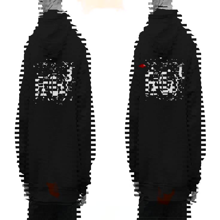 Fa La 8 Shirt Math Teacher Christmas Men&#x27;s Hoodie Back Print