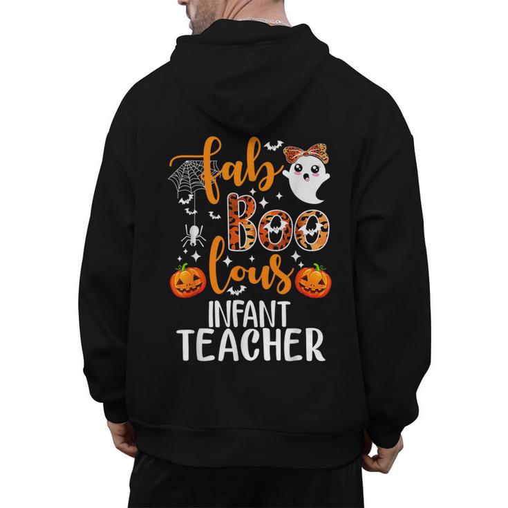 Faboolous INFANT Teacher Halloween Men's Hoodie Back Print