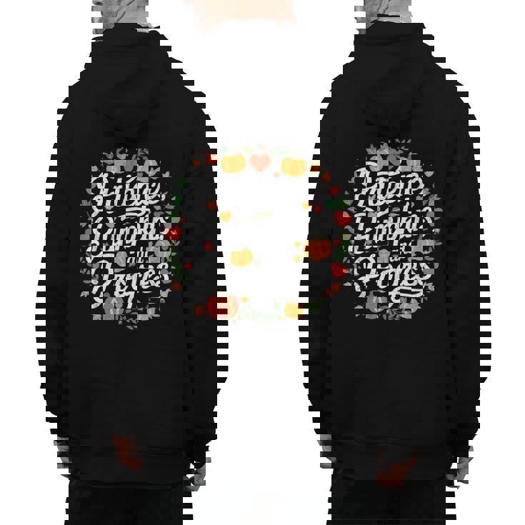 Fall Special Education Teacher Pumpkin Autumn Halloween Men&#x27;s Hoodie Back Print