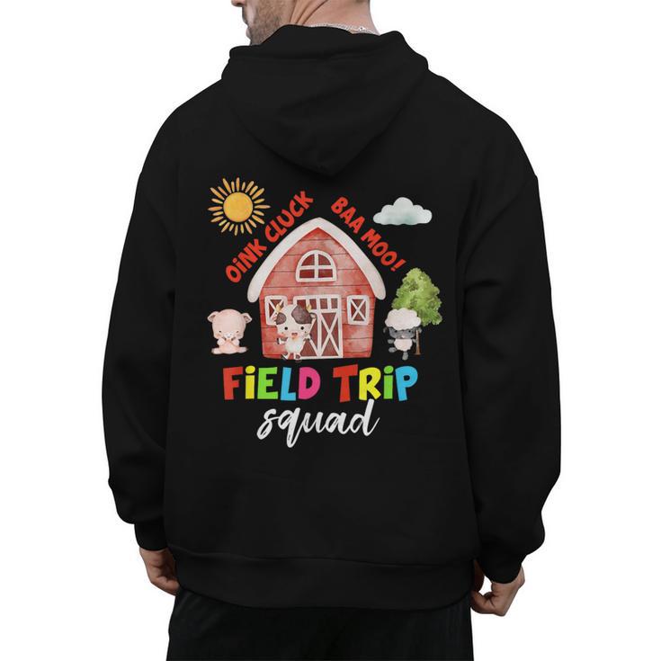 Farm Field Trip Squad Field Day 2025 Teachers Students Men's Hoodie Back Print